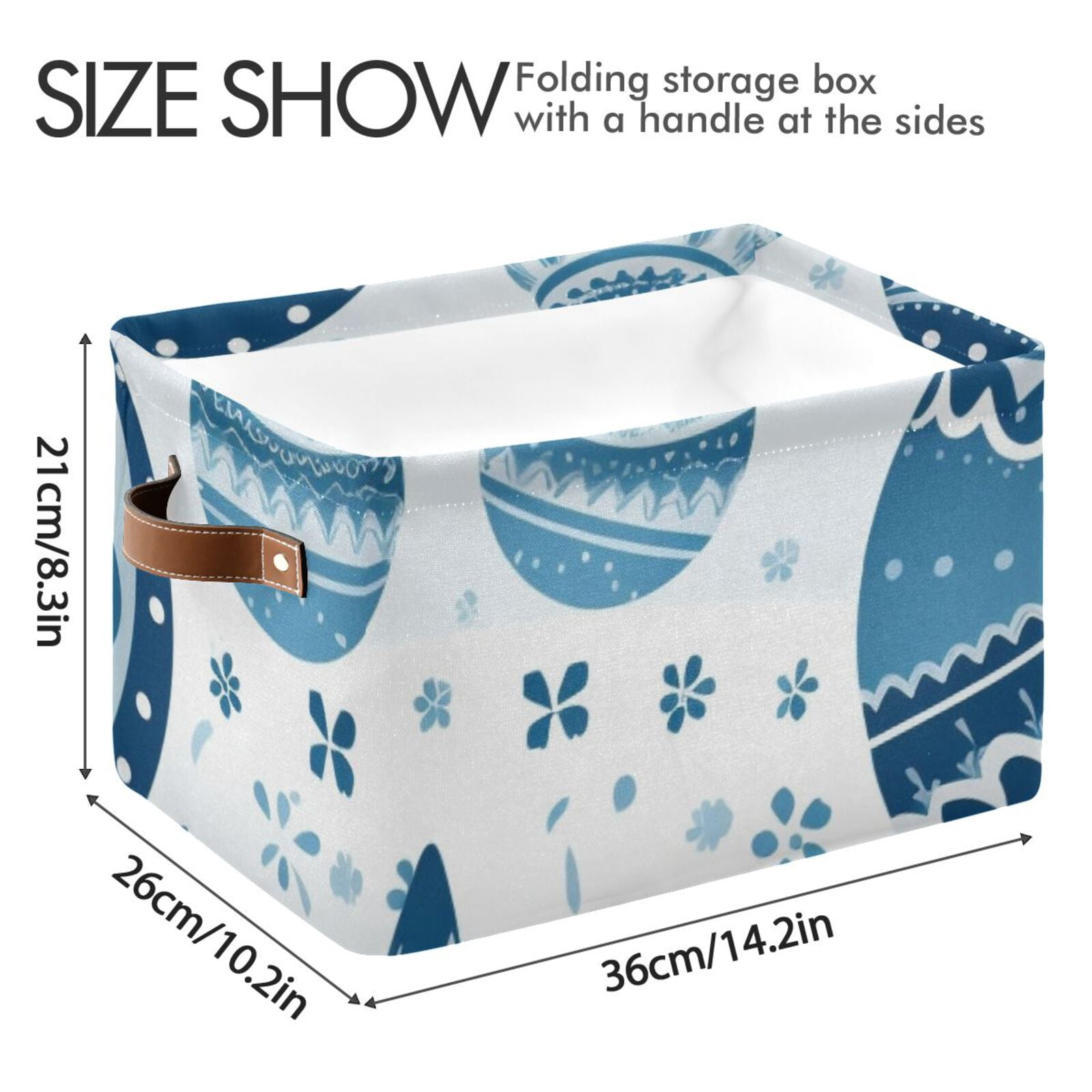 Easter Eggs Boho Storage Bins Baskets With Handles Storage Box Clothes Organizer Organization Toys