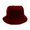 Wine, variant on AOOCHASLIY Hats for Women Women's Autumn And Winter Fashion Solid Color Basin Hat Plush Fisherman Hat Warm Hat