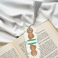 thumbnail image 6 of Kdxio Cute Sloth In Yoga Pose Tree Print Metal Tassel Bookmarks,Perfect Gift for Art Lovers and Bookworms Metal Bookmarks for Women, 6 of 8