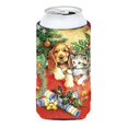 thumbnail image 1 of Christmas Puppy &amp; Kitten Tall Boy Can cooler Hugger, 1 of 1