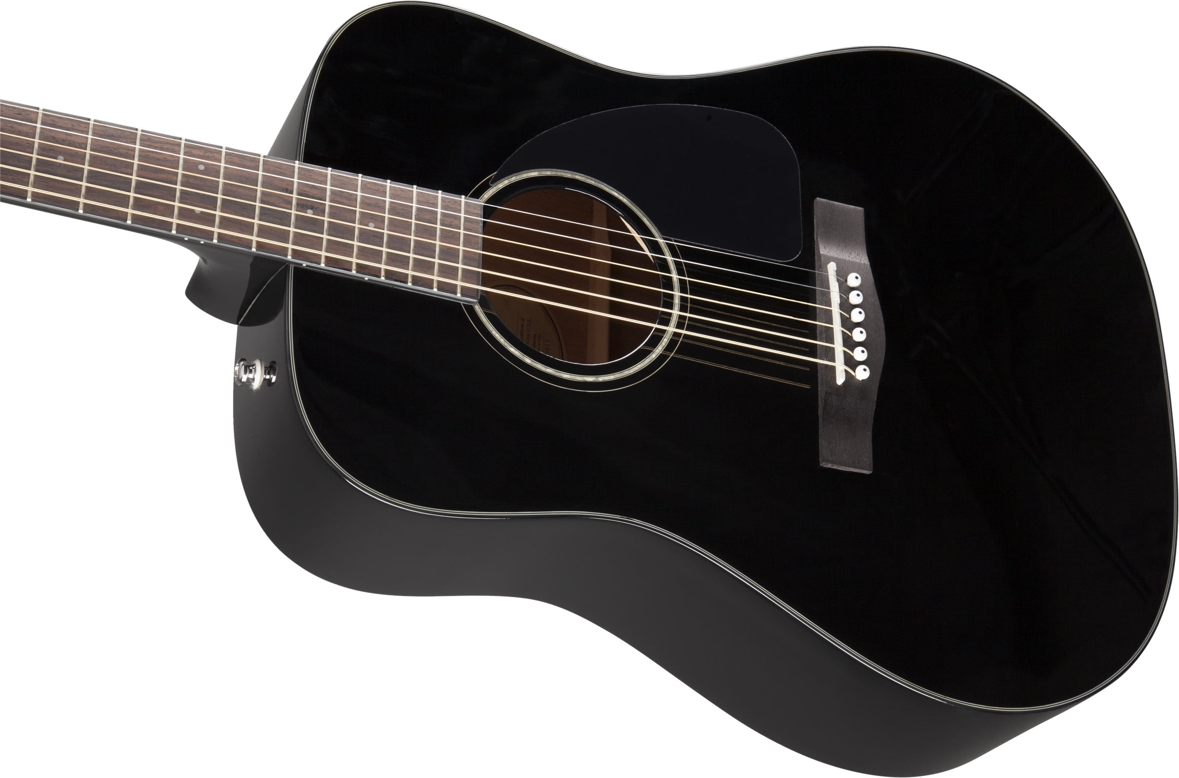 Fender CD-60 Dreadnought Acoustic Guitar - Black w/ Hard Case