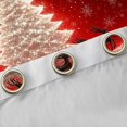 thumbnail image 4 of Manfei Red Glitter Xmas Tree Black Out Curtains for Child, Magic Christmas Eve Curtains Pack of 2 (42x63 Each), Santa Claus Reindeer Bedroom Curtains, Curtains and Drapes Home Decor, 4 of 6