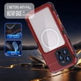 thumbnail image 3 of for iPhone 16 Pro Max 6.9 inch Waterproof Case Compatible with MagSafe, Magnetic Waterproof Metal Full Body IP68 Underwater Case Built-in Screen Protector Military Grade Shockproof Cover, 3 of 7