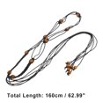 thumbnail image 3 of Unique Bargains 1 Pc Bohemian Tie Belt Retro Adjustable Waist Cord for Women Black, 3 of 6