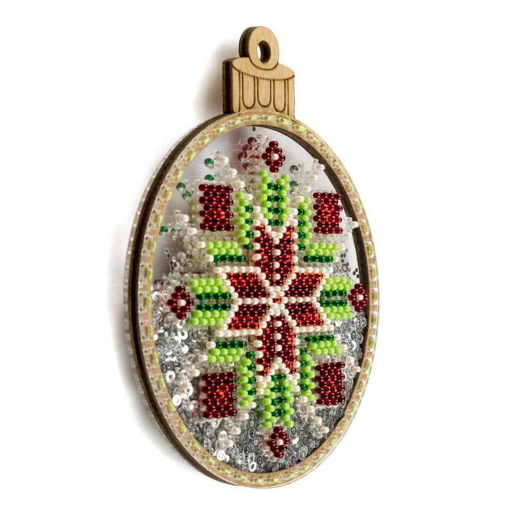 Set for embroidery with beads on a plastic base FLPL-057