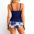 thumbnail image 4 of QUNYINEY 2 Piece Womens Tankini Bathing Suits Tummy Control Modest Hawaiian Swimwear Athletic Boyshorts Women Swimsuit Sets, 4 of 5