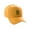 Gold, variant on Daxton Structured Baseball Hat Cap Curved Visor Old English Font Alphabet A to Z, Black Hat Black B