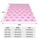 thumbnail image 3 of Balery Pink bows Manta de Felpa Suave y Acogedora – Cobija de Franela Aterciopelada para Cama, Lavable y Cálida para Sofá, Mascotas, Transpirable-40"x30", 3 of 7