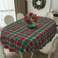 thumbnail image 2 of Christmas Tablecloth Waterproof Fabric Christmas Table Cloth for New Year's Day Home Decoration 54"X72" Oval, 2 of 7