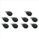 thumbnail image 1 of 10X Bloque de Polea de Carga Alta, Grillete Giratorio de Polea Simple de Cabeza Universal, Bloque de Cojinete Liso para Velero, Accesorios para Corredor de Cuerda, 1 of 5