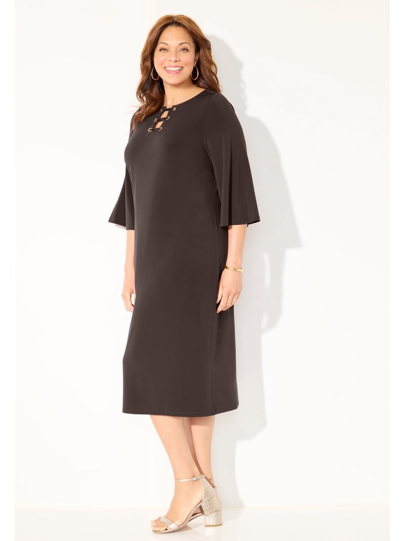 plus size embroidered shift dress Yuna Cardigan main image 0