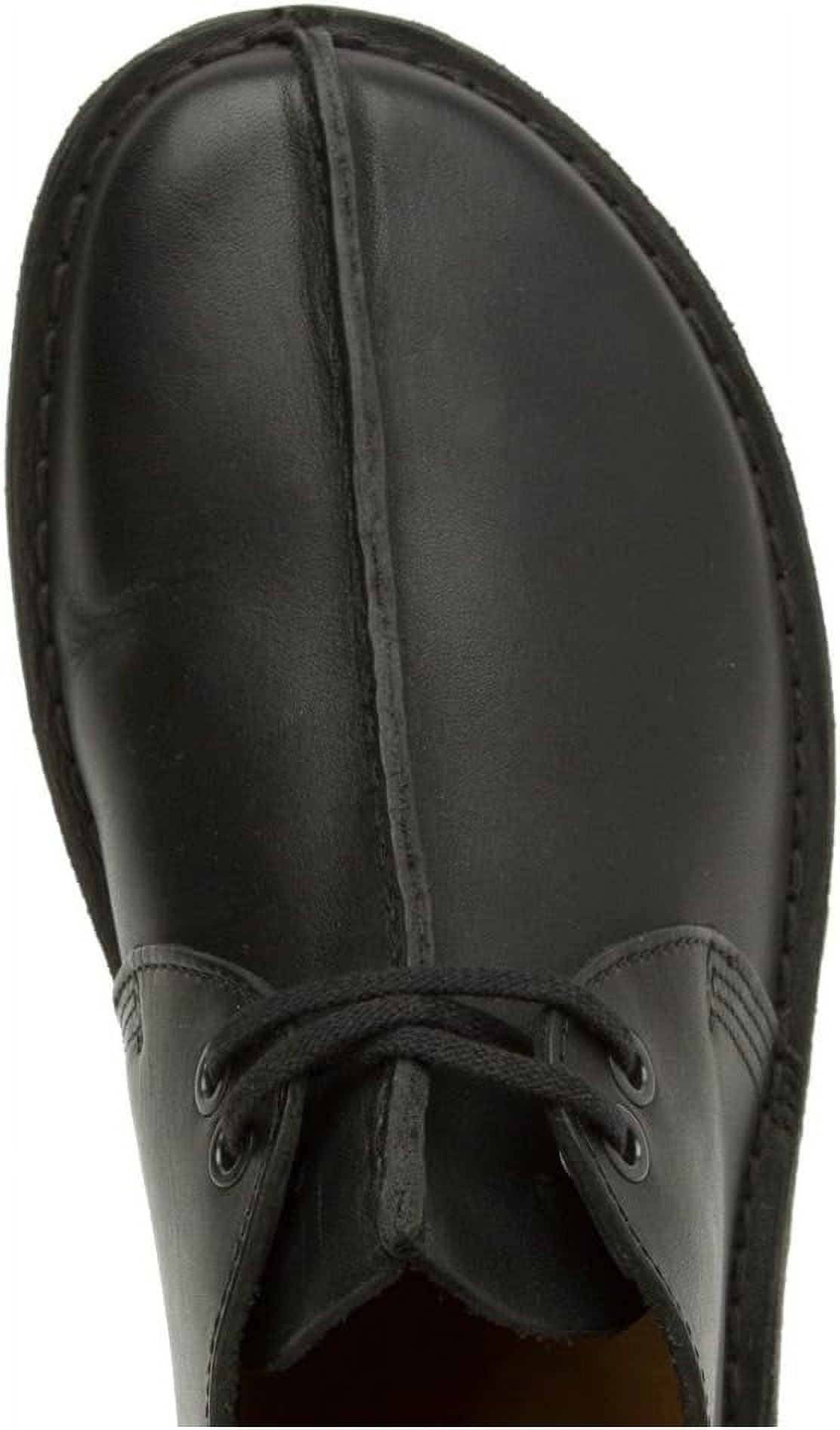 clarks desert trek black leather