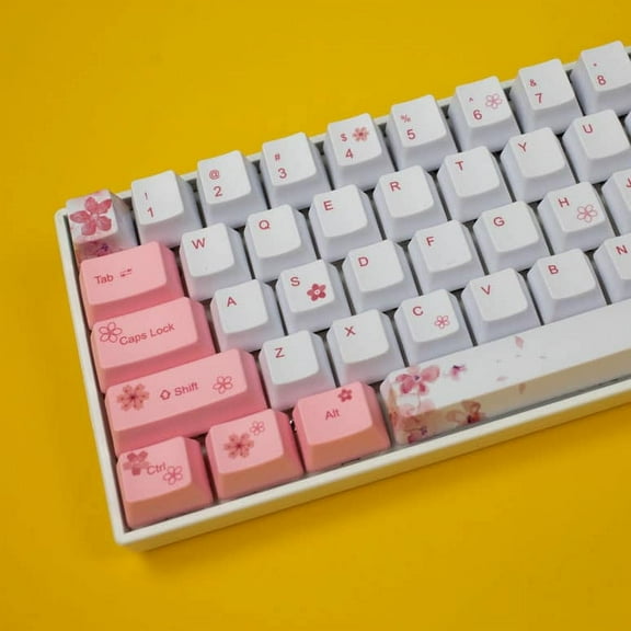 OEM Sakura Blossoms PBT Keycaps 104 key set