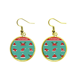 thumbnail image 1 of Feliz Navidad sombrero colorido ilustración Ear Dangle Golden Drop Earring Jewelry Mujer Unbranded M, 1 of 3