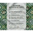thumbnail image 5 of Outdoor Waterproof Taffeta Fabric By 2 Yard - Soimoi Geometric Print Green | UV Resistant | Ideal for Cushion Covers, Raincoats, Shower Curtains & More | 56" Width, 5 of 7