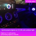 thumbnail image 4 of Luz LED ambiental para coche, luz de ambiente colorida para modificación Interior, accesorios para coche, para mercedes-benz C/GLC/W205/X253 copiloto, 4 of 5