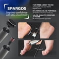 thumbnail image 4 of Spargos Electric Rechargeable 9 Speed Foot Callus Remover Tool for feet, Includes 60 Sanding Discs, 4 of 7