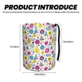 thumbnail image 3 of Kdxio Doodle Fruits Car Trash Can Garbage Car Accessories Trash Can Car Waste Bin for for Driver and Passenger Any Vehicle, 3 of 7