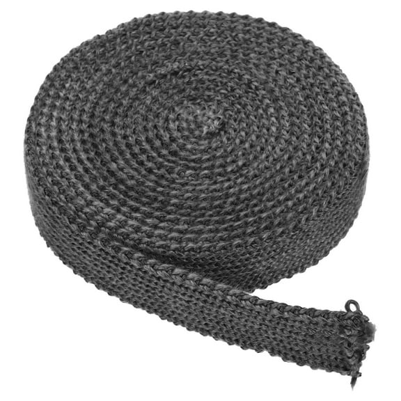 Uxcell 1"x 1/8"x118" Wood Stove Gasket, Graphite Fiberglass Flat High Temperature Resistance Seal Rope, Black