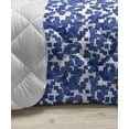 thumbnail image 3 of Abstract Down Alternative Comforter, Demonstration of Absurd Shapeless Forms Geometric Details Repeated, Microfiber Quilt for All Season, 5 Sizes, Eggshell and Multicolor, by Ambesonne, 3 of 3