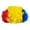 F, variant on Colorful Football Fan Wig, Vibrant Clown Hair Piece for Sports Events and Parties, Fun Spirit Headwear for Performances and Stadium Games, Stretchable One-Size Fits Most, Multi-Color