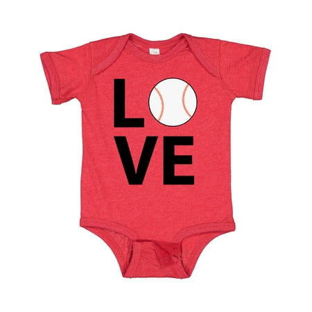 

Inktastic Love for Baseball Gift Baby Boy or Baby Girl Bodysuit