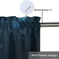 thumbnail image 5 of Fox Valance Rod Pocket Window Curtain for Kitchen Winter Forest Wild Animals Snow Pine Trees Wildlife Window Valance for Bedroom Bathroom Living Room Dining Room Valances Set 54 by 18 in, 1 Panel, 5 of 6