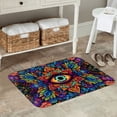 thumbnail image 7 of Pofeuu Vibrant Psychedelic Eye Print Flannel Doormats Rug16"x24"Rug Washable Doormats Indoor Outdoor Rugs for Layered Front Door Mats, Porch, Kitchen, Entryway, 7 of 7