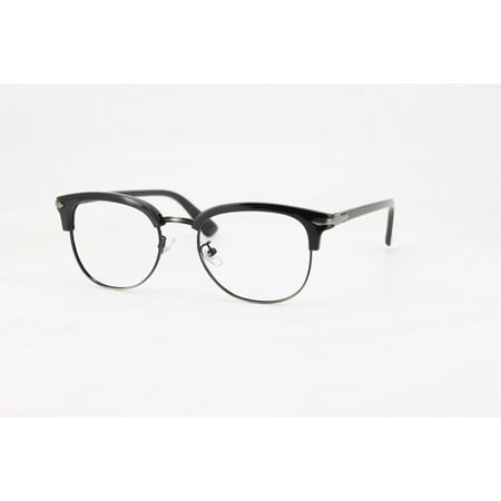 Ebe Reading Glasses Mens Womens Black Quarter Frame Retro Trendy Anti Glare grade ckbdp9105