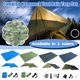 thumbnail image 1 of Lona de lluvia para tiendas de camping 3x4 metros - Material de dacron con 6 cuerdas, 4 postes de aluminio y bolsa de transporte - Protección solar impermeable para senderismo y mochilero, 1 of 3