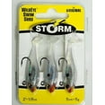 thumbnail image 3 of (2 pack) Storm WildEye Swim Shad 2" Fishing Lure 1/8oz Pearl 3pcs, 3 of 3