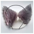 thumbnail image 1 of Diadema con orejas de gato, pinzas para el pelo, diademas con orejas de zorro, pasadores para mujer, gatito peludo, diadema para el pelo, aro para el pelo, decoración para fiesta de Halloween, disfraz, 1 of 4