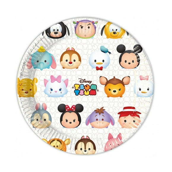 Disney Tsum Tsum Paper Characters Party Plates (Pack of 8)