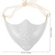 thumbnail image 4 of 2pcs Lower Half Face Mask Blank Masquerade Half Mask Cosplay Party Mask Theme Party Half Mask with Tie Rope for Lady Women, 4 of 4