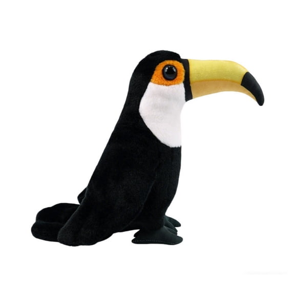 Toucan Plush Toy - Realistic Black Toucan Stuffed Animal Gift for Your Friends Christmas Birthday