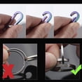 thumbnail image 2 of Ywmsfl Titanium Key Rings Side-Pushing Key Rings Quick Release Side Pushing Keyring, 2 of 11
