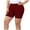 Wine, variant on Tqcoqu Womens Plus Size Yoga Shorts,Soft High Waist Stretch Ribbed Knit Basic Shorts,Workout Gym Athletic Leggings Shorts,Army Green Women's L-XXXXXL