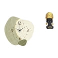 thumbnail image 1 of Reloj de pared silencioso de resina nórdico moderno reloj de pared estatua de mujer africana figura adorno diseño creativo adecuado para oficina decor, 1 of 8