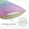 thumbnail image 5 of Daiia Beautiful Glitter Bedding Waterproof Pillow Protector Zippered Queen – Bed Bug Proof Pillow Encasement-16"x24", 5 of 9