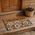 thumbnail image 3 of HAJAGP Floral Woven Coir Welcome Outdoor Doormat, for Home Entrance Outside Entry Yard Easy to Clean, Pet Friendly, 3 of 8