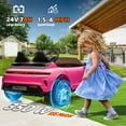 thumbnail image 5 of JoyWheels Licensed Porsche Taycan Turbo S 2 Seater Ride On Cars,24V 350W Powered Ride on Car With Remote Control,4mph,Pink, 5 of 9