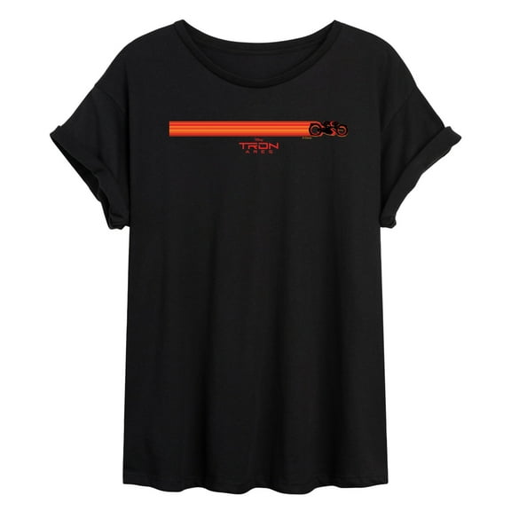 Tron Ares - Tron Motorcyle Bike - Womens Oversized Graphic T-Shirt
