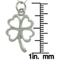 thumbnail image 3 of Jewelry Trends Sterling Silver Lucky Four Leaf Clover Shamrock Pendant with 18 Inch Chain Necklace St. Patricks Day Jewelry, 3 of 4