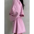 thumbnail image 2 of Women 2 Piece Outfits Sweat Shorts Sets Oversized Casual Lounge Matching Set Sweatsuit Tracksuit Fall Clothes Pink L, 2 of 4