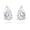 oval, variant on 925 Sterling Silver 2-4 Carat Lab Simulation-Diamond Stud Earrings 5A Cubic Zirconia Stud Earrings Hypoallergenic White Gold Plated, Perfect Jewelry Gifts