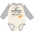 thumbnail image 3 of Inktastic I Love My Godfather to the Moon and Back Boys or Girls Long Sleeve Baby Bodysuit, 3 of 5