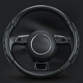 thumbnail image 3 of S SERENABLE ABS Car Steering Wheel Cover Waterproof for Most Vehicles carbon fiber grain, 3 of 9