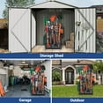 thumbnail image 5 of Garden Tool Organizer for Garage, Garden Tool Rack, Up to 58 Long Handled Tools, Yard Tool Holder for Garage, Shed, Outdoor, Tool Stand, Black (Yard Tool Storage), 5 of 12
