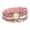 Pink, variant on Multi Layers Wrap Around Quartz Watch - Rhinestone Braided Elegant Bracelet Watch