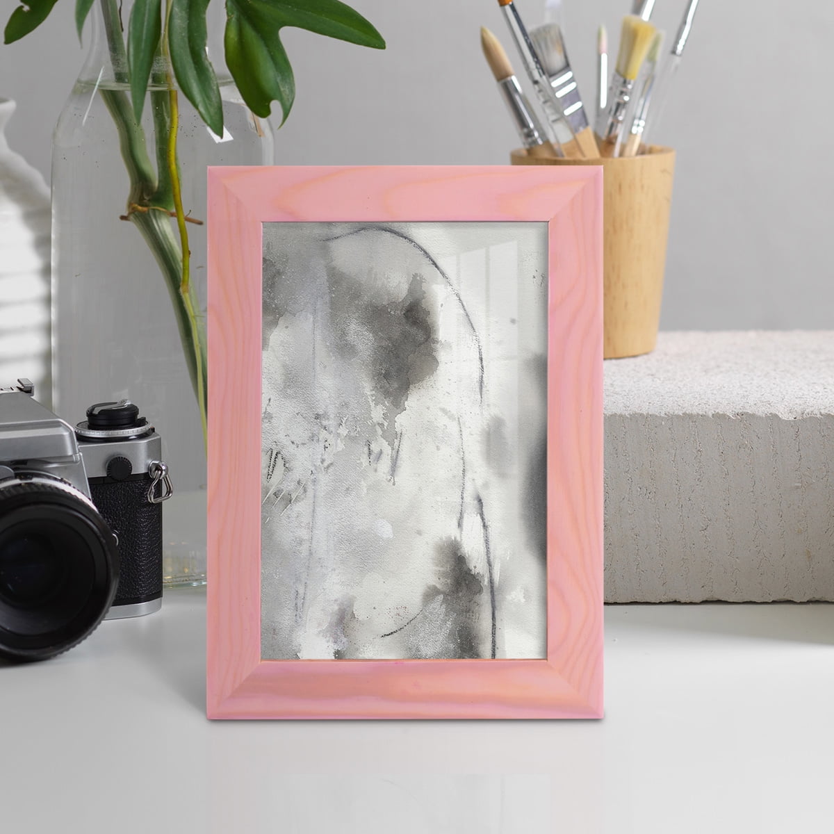 Mystical Objects IV - Framed Print w/glass - Sunset Pink